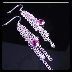 FLASH SALE⭐️silver dusters with Swarovski New